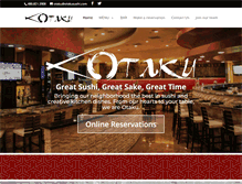 Tablet Screenshot of otakusushi.com